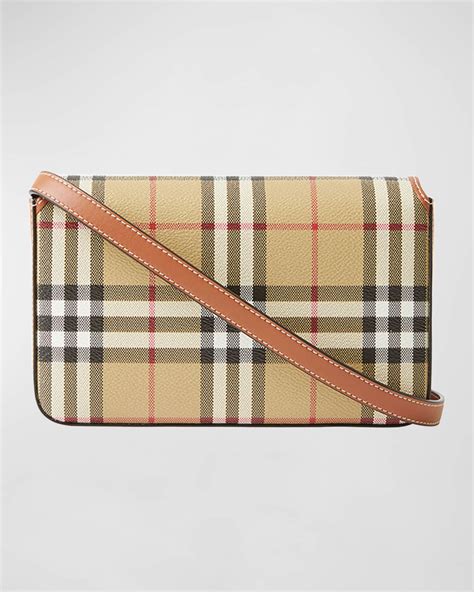 hampshire check flap crossbody bag